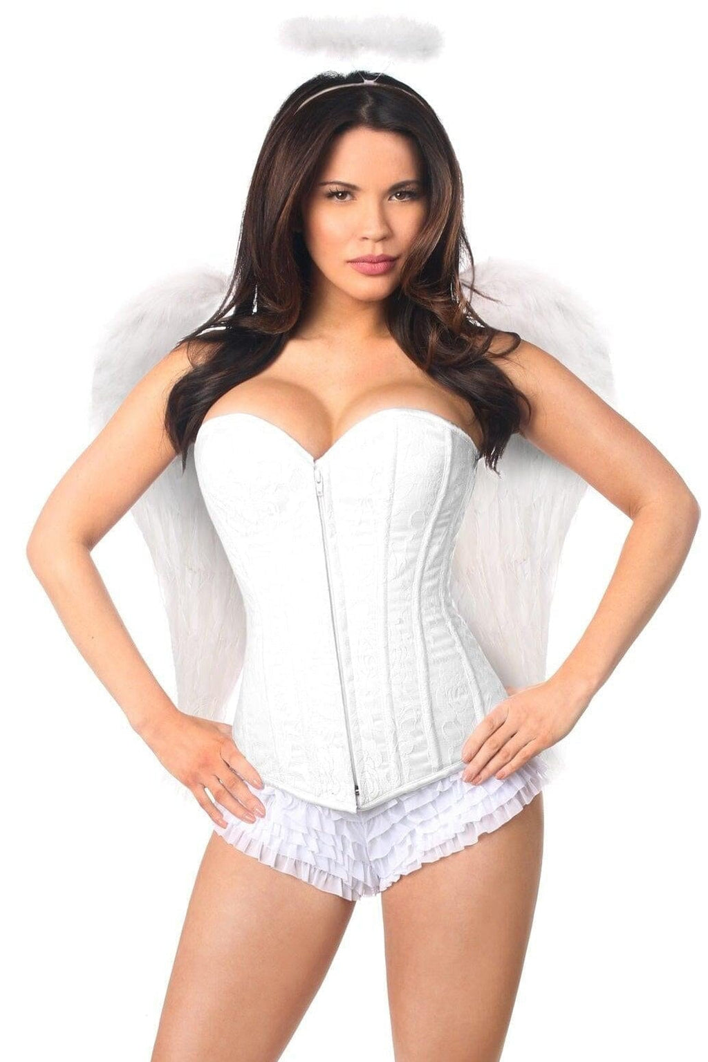  3 Piece Lace Angel Corset Costume