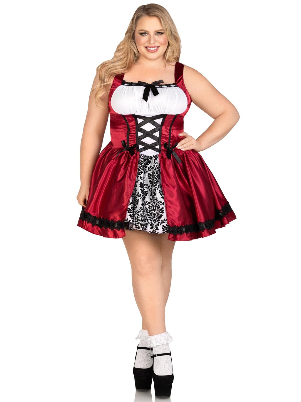 LEG AVENUE Plus Size Gothic Red Riding Hood Costume