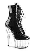 PLEASER ADORE-1020 Black Patent Ankle Boot