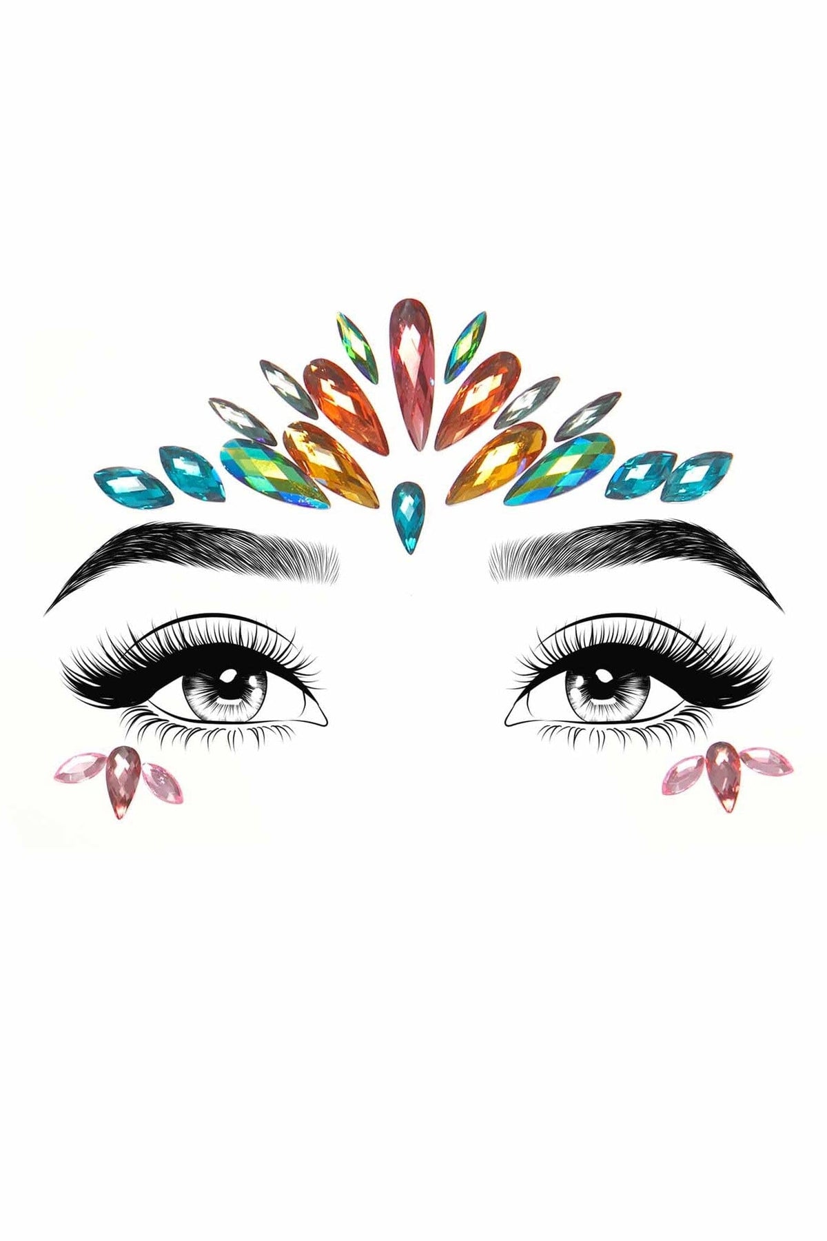 LEG AVENUE Avri Adhesive Face Jewels Sticker