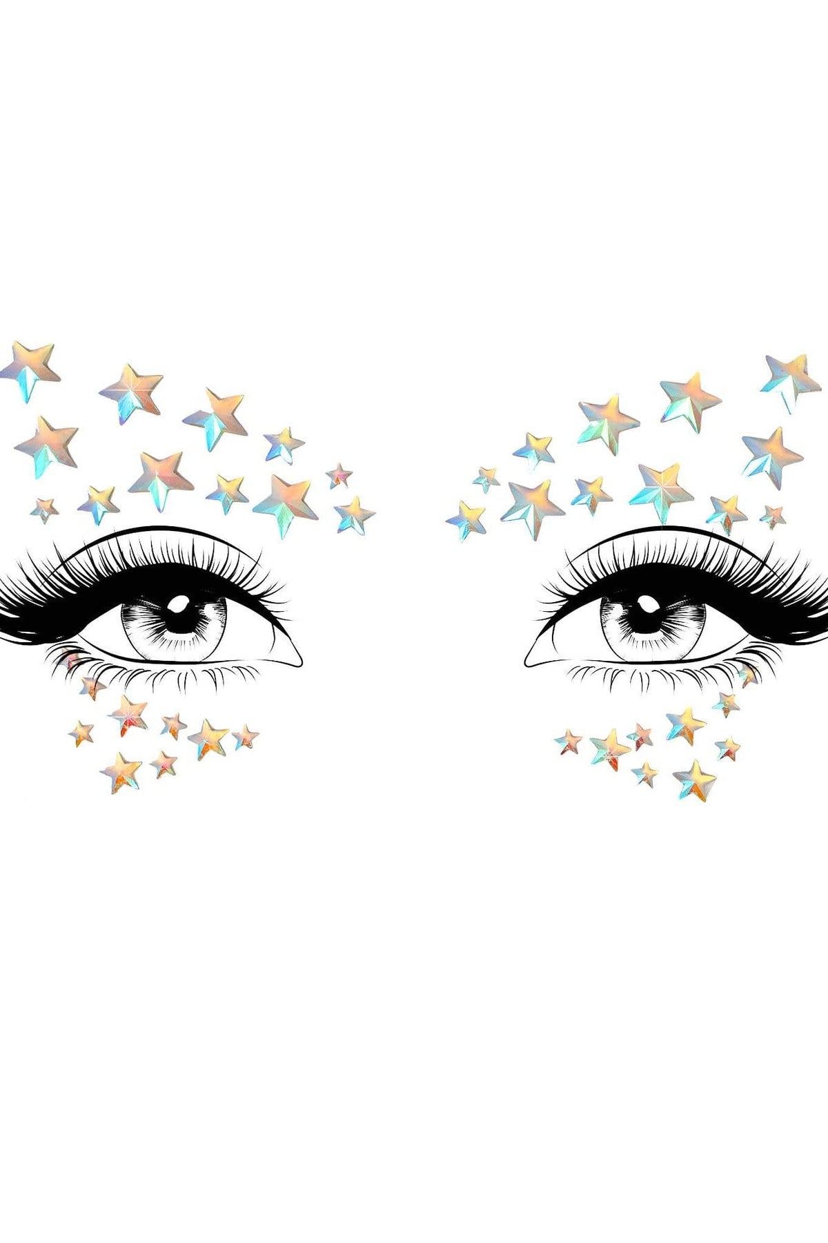 LEG AVENUE Celeste Adhesive Glow In The Dark Face Jewels Sticker