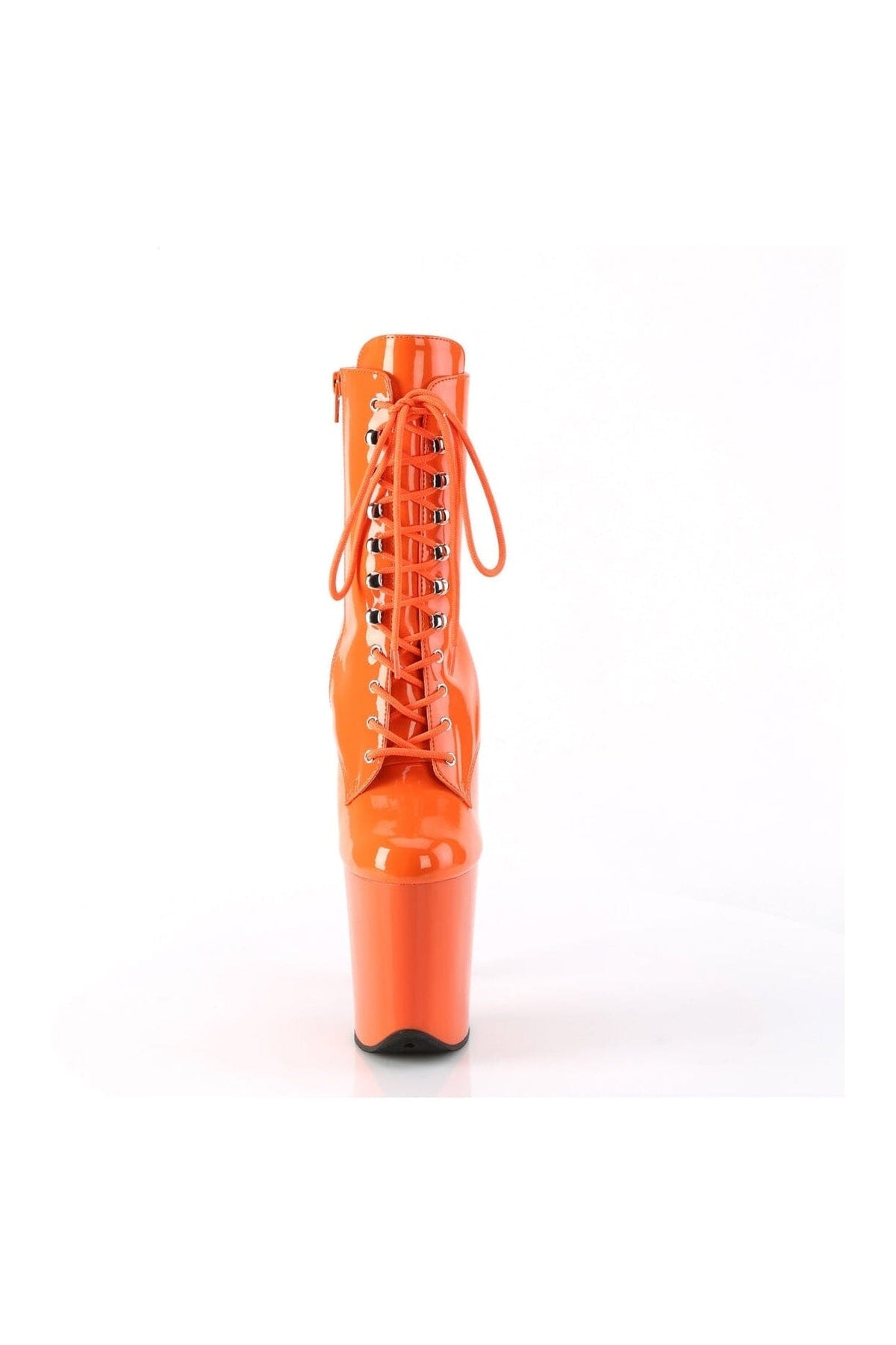 PLEASER FLAMINGO-1020 Orange Patent Ankle Boot
