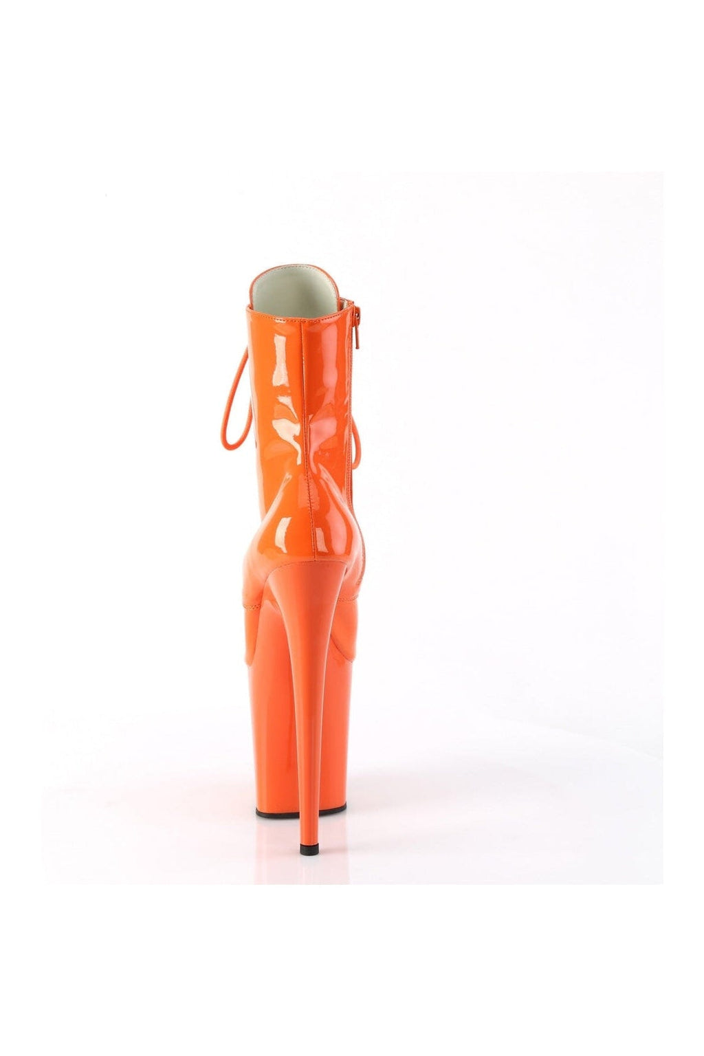 PLEASER FLAMINGO-1020 Orange Patent Ankle Boot
