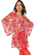 Coquette Floral Tulle Robe