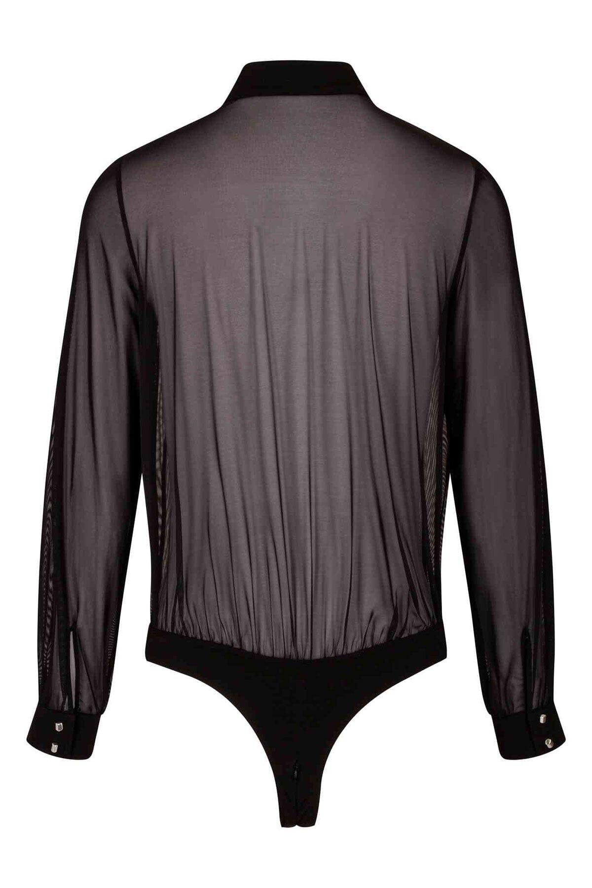  Frida Black Mesh & Lycra Bodysuit