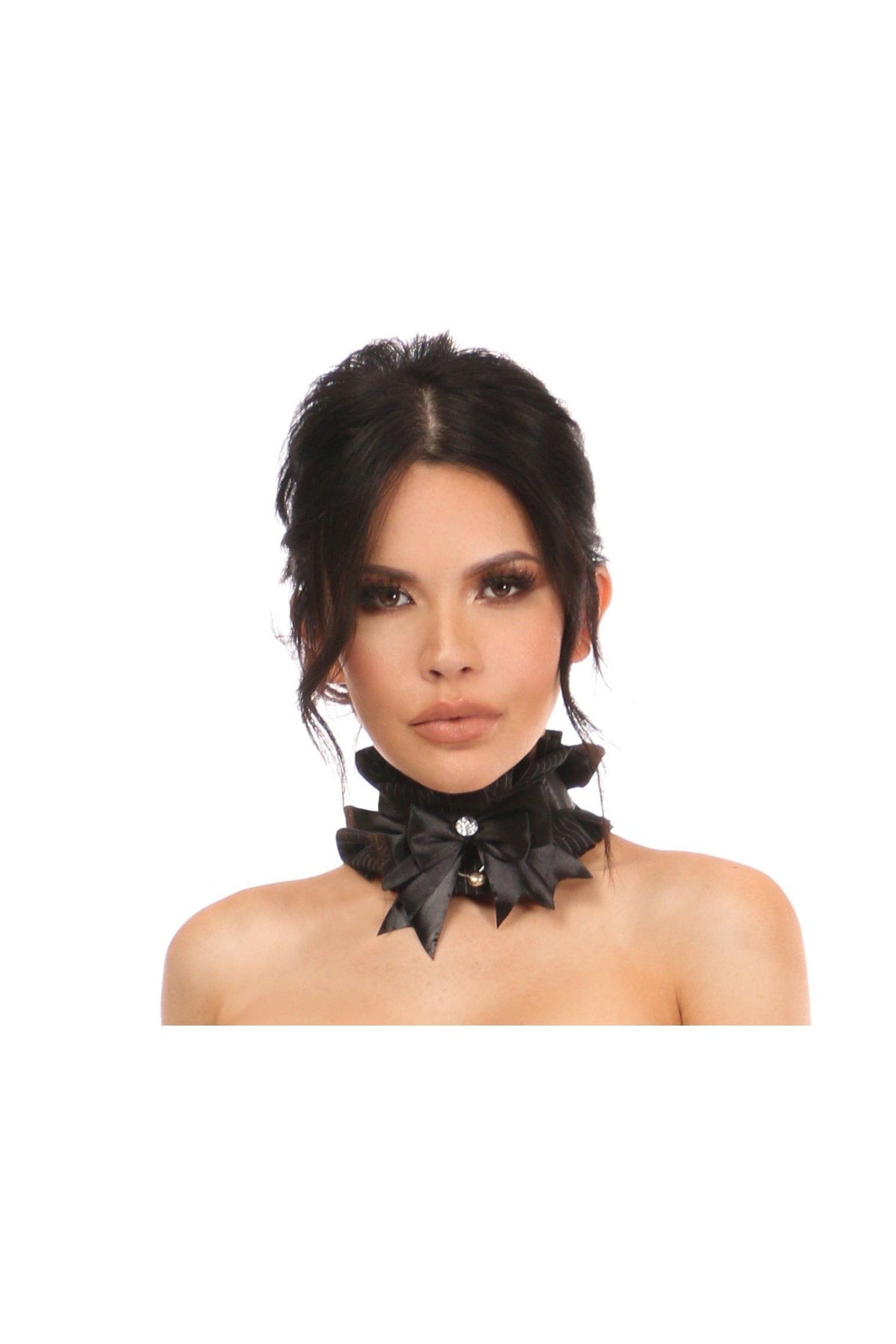  Plus Size Pinstripe Choker