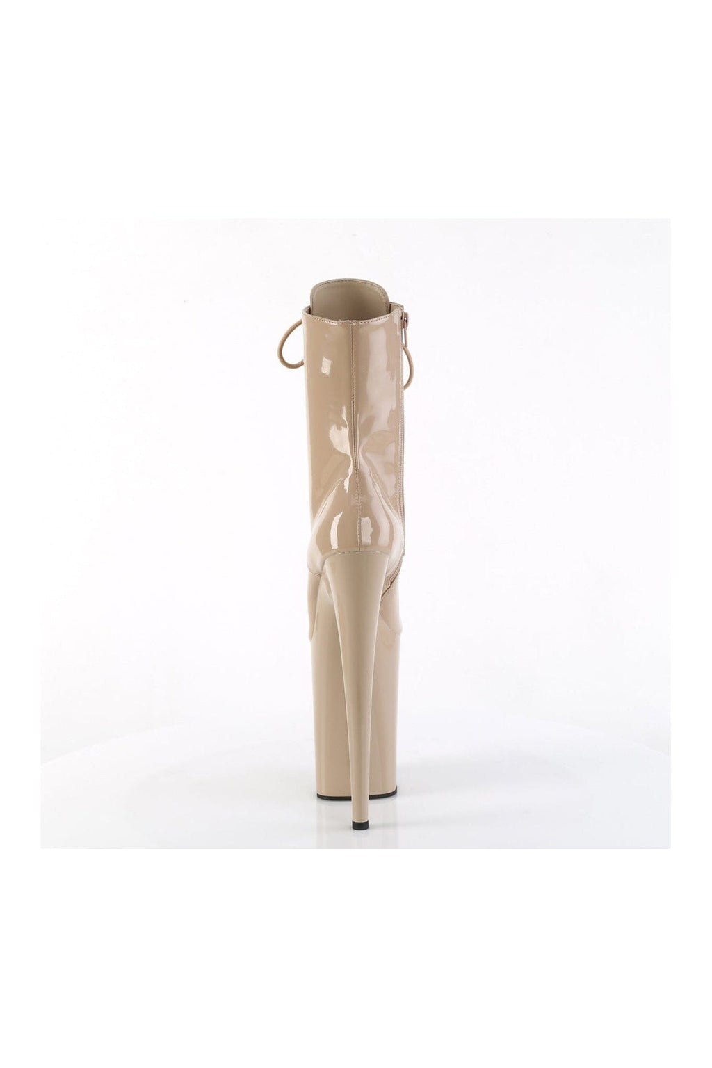 PLEASER INFINITY-1020 Nude Patent Ankle Boot