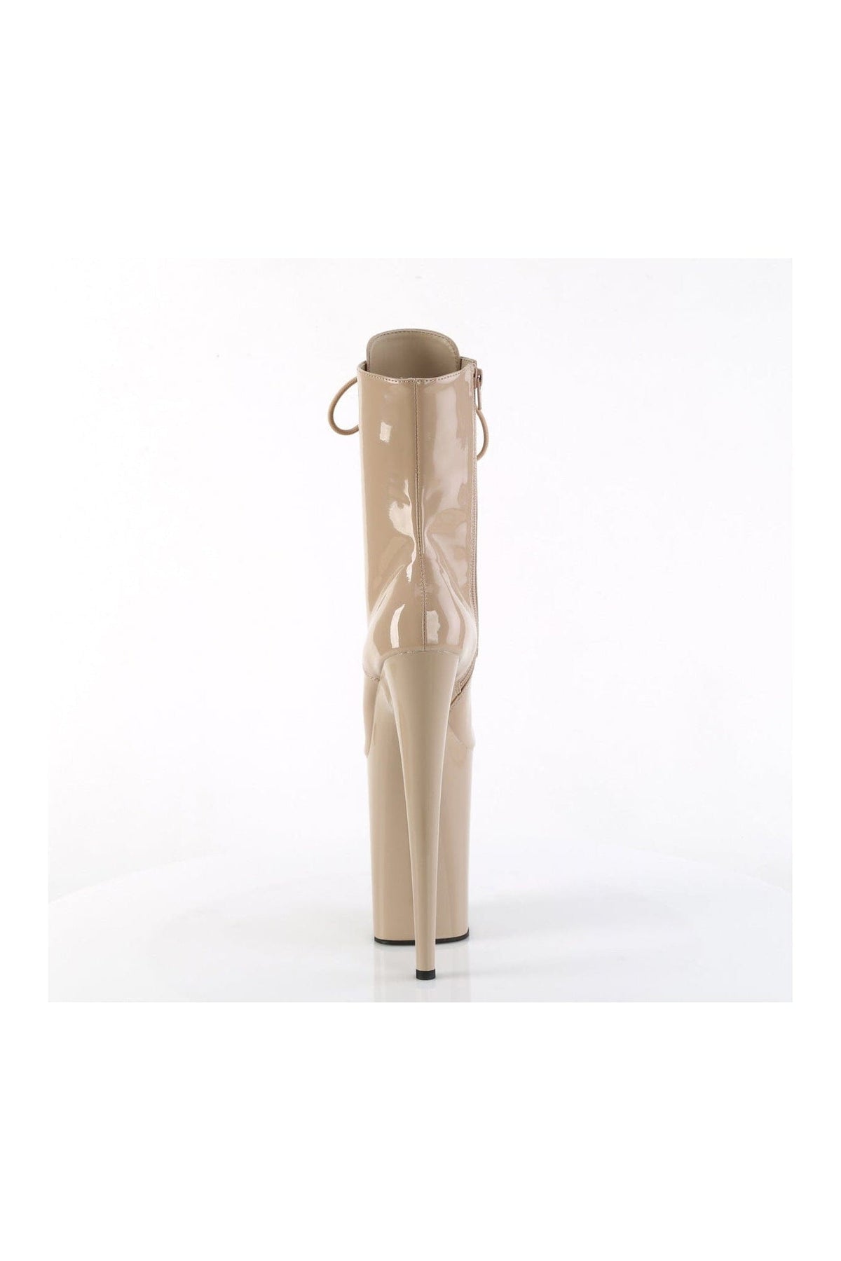 PLEASER INFINITY-1020 Nude Patent Ankle Boot