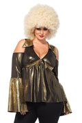 LEG AVENUE Plus Size Disco Diva Babydoll Costume