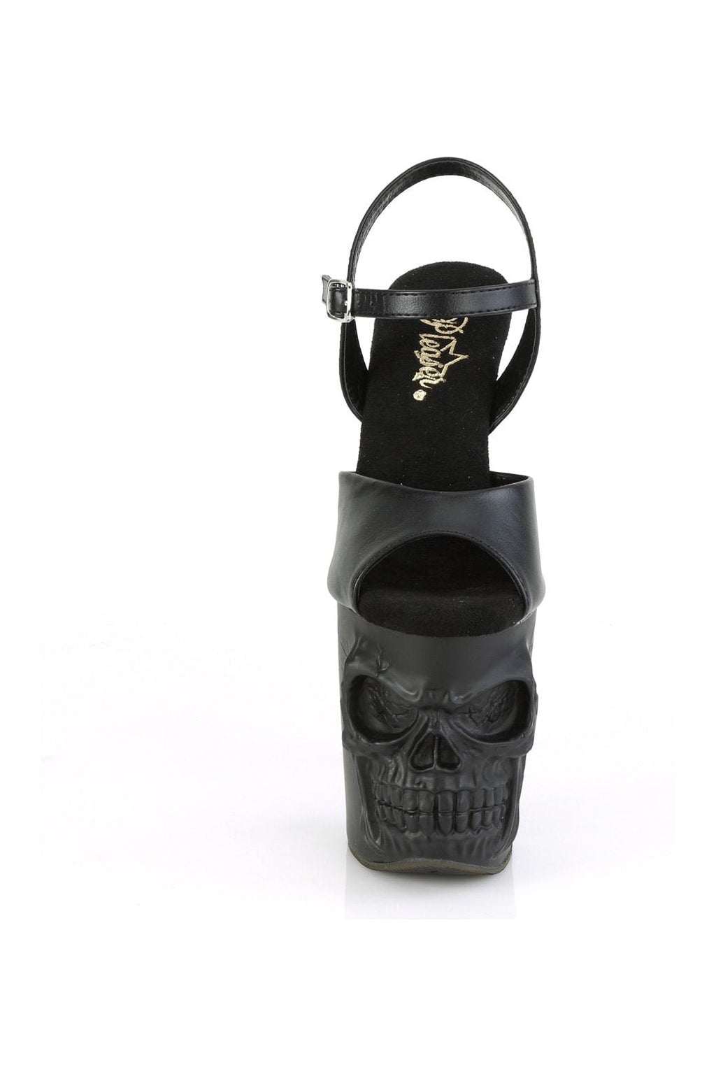PLEASER RAPTURE-809 Sandal | Black Faux Leather