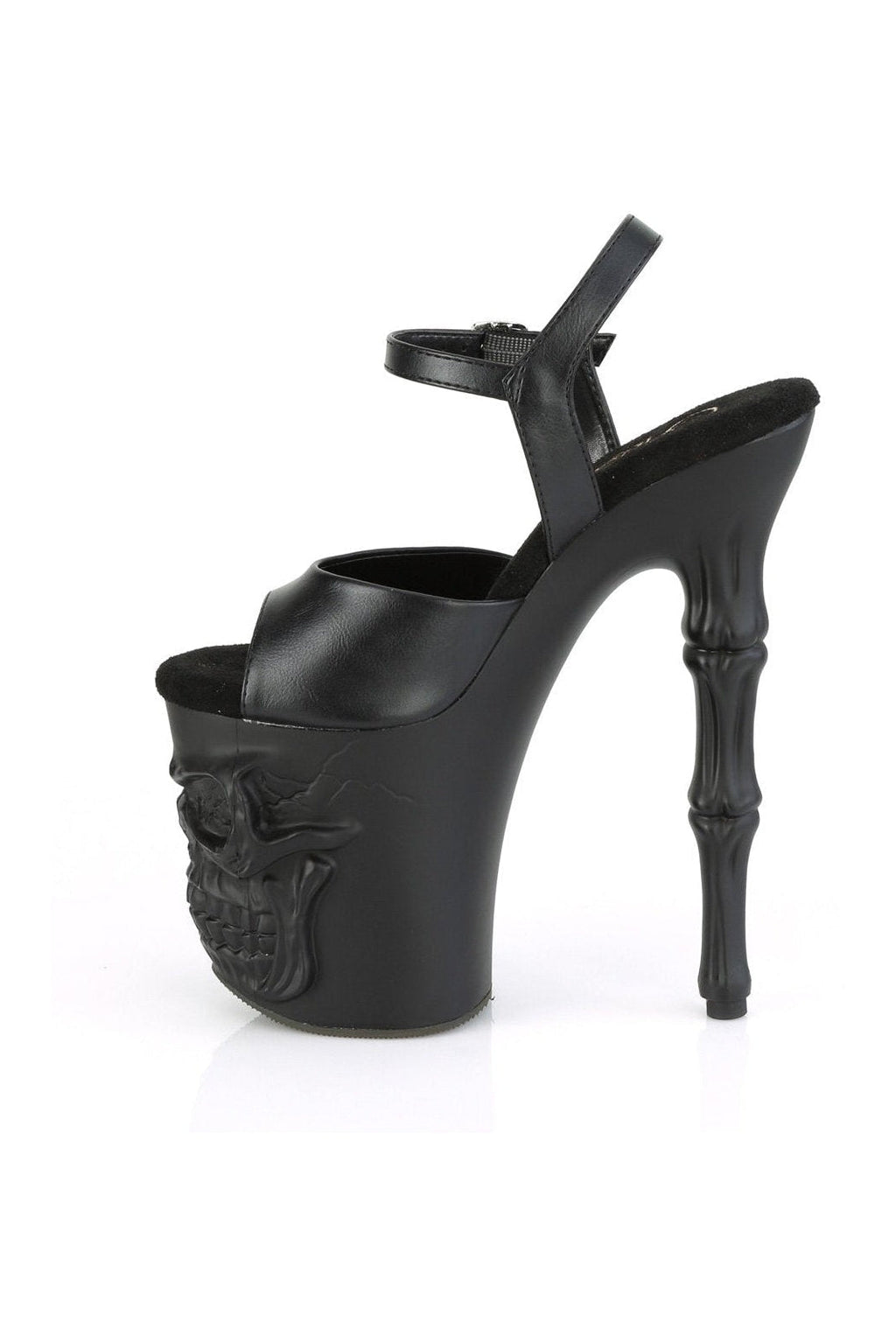 PLEASER RAPTURE-809 Sandal | Black Faux Leather