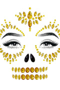 LEG AVENUE Sugar Skull Adhesive Face Jewels Sticker