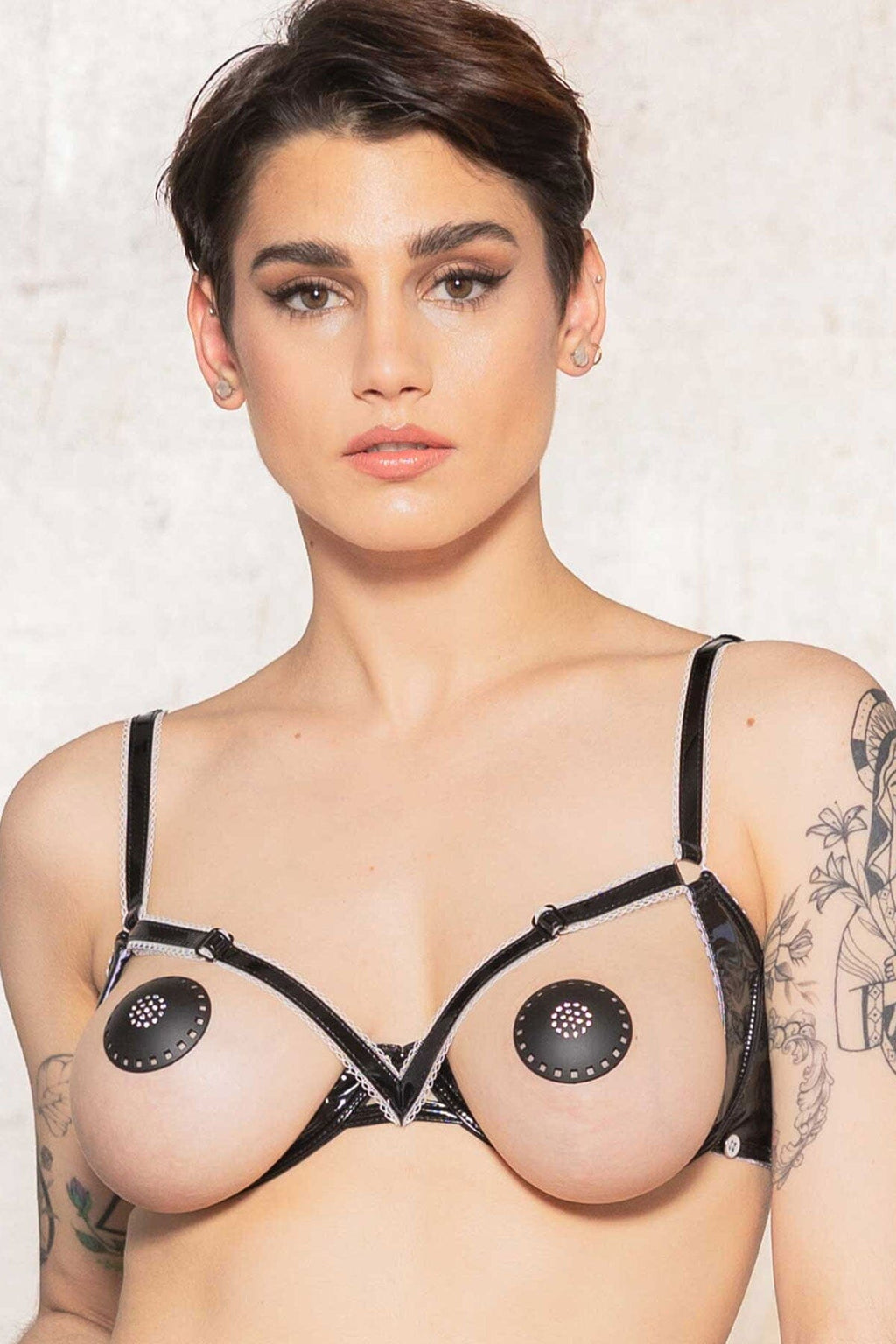  FLOCON Vinyl Open Cup Bra