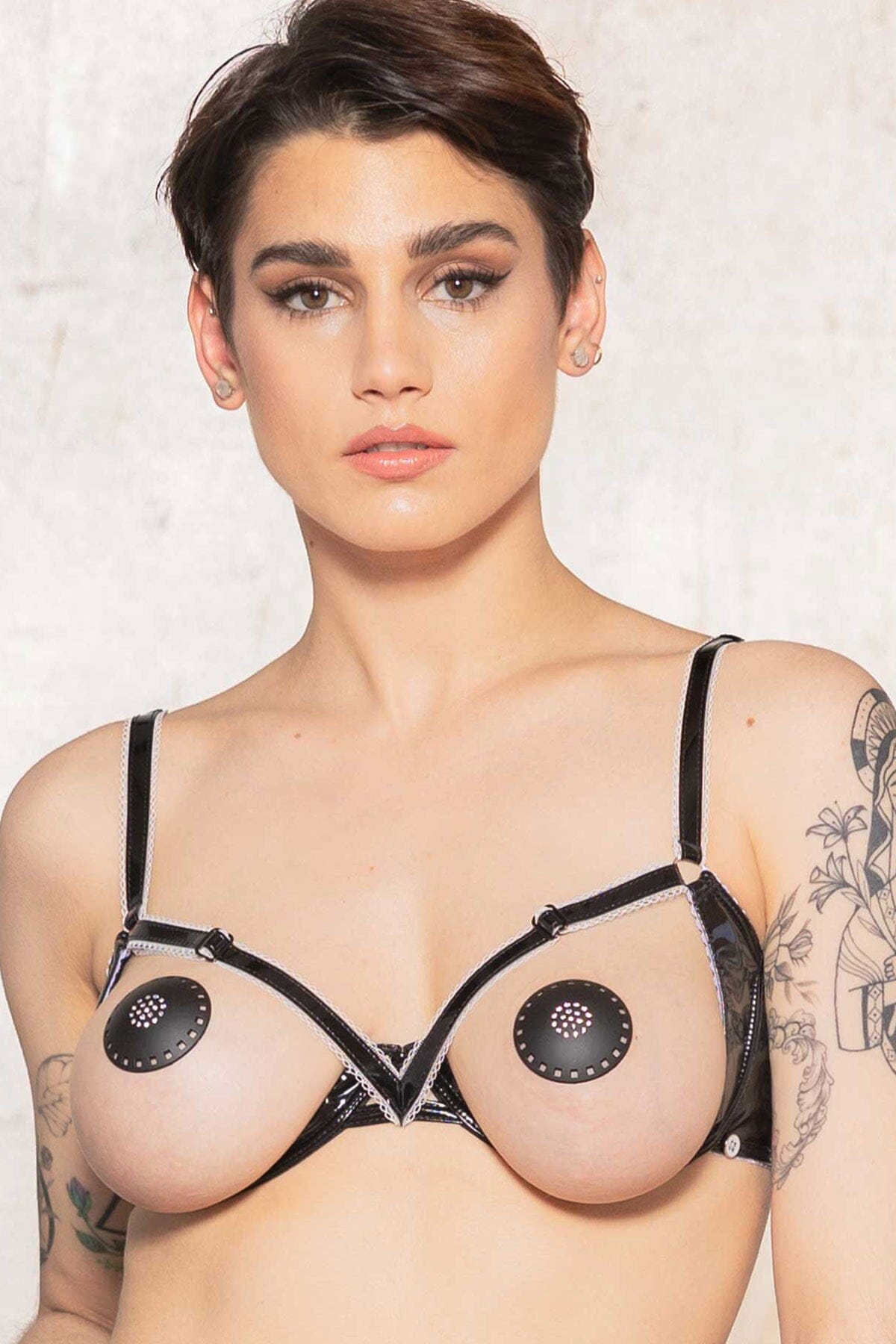  FLOCON Vinyl Open Cup Bra