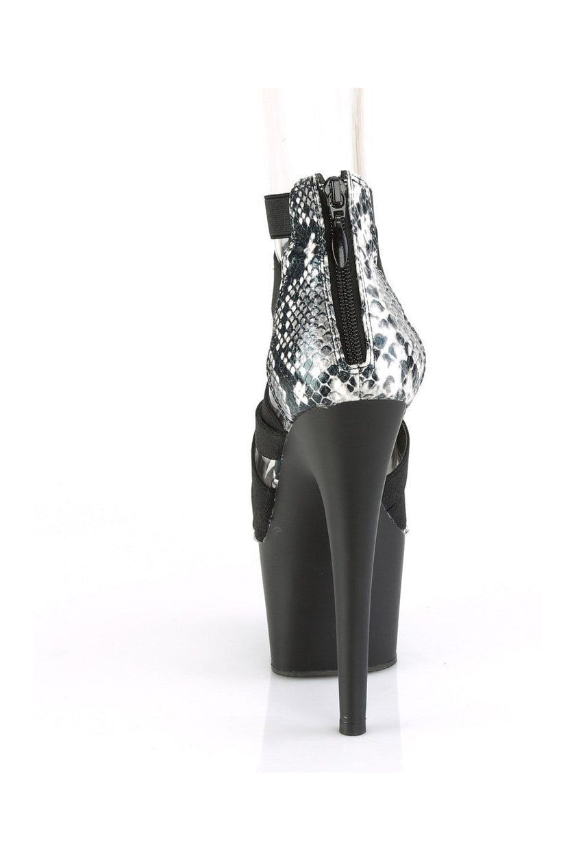 PLEASER ADORE-748SP Exotic Sandal | Black Elastic