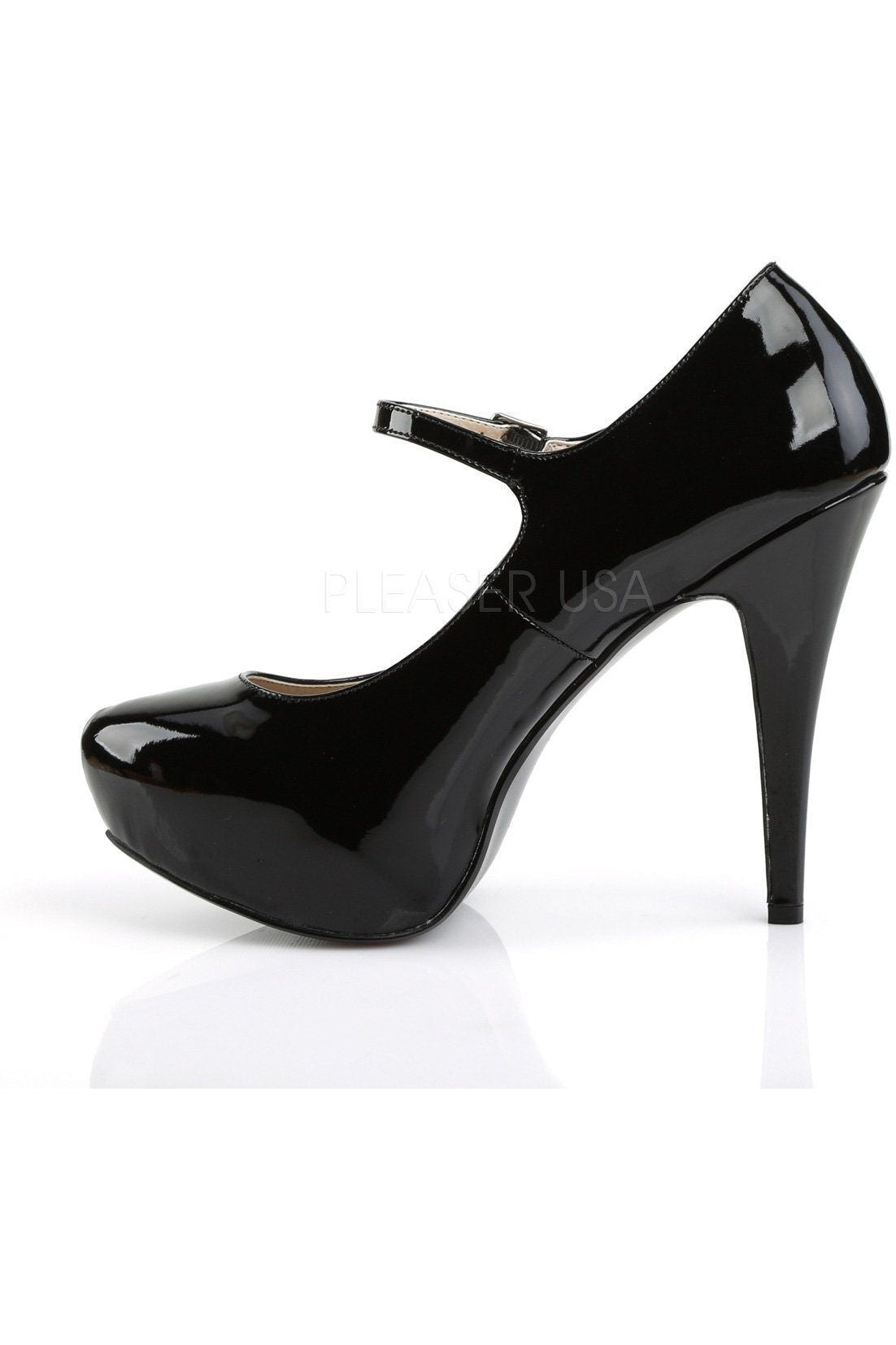  CHLOE-02 Pump | Black Patent