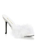  CLASSIQUE-01F Slide | White Faux Leather