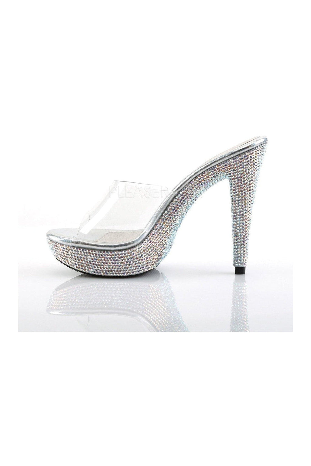  COCKTAIL-501DM Platform Slide | Clear Vinyl