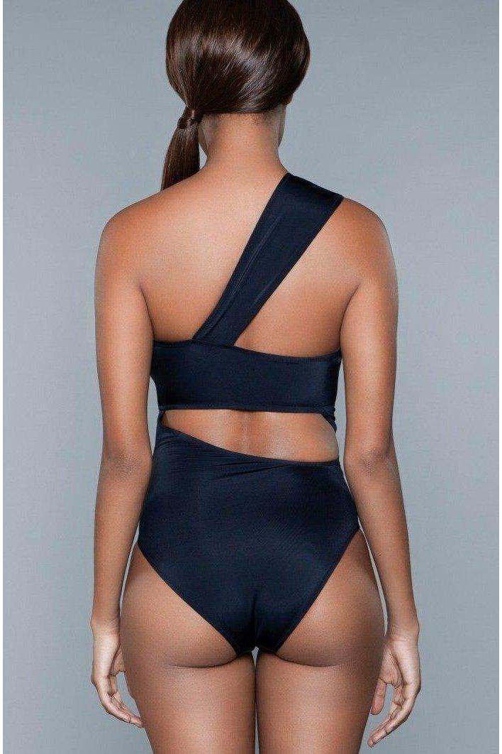  Cutout One Shoulder Swimsuit