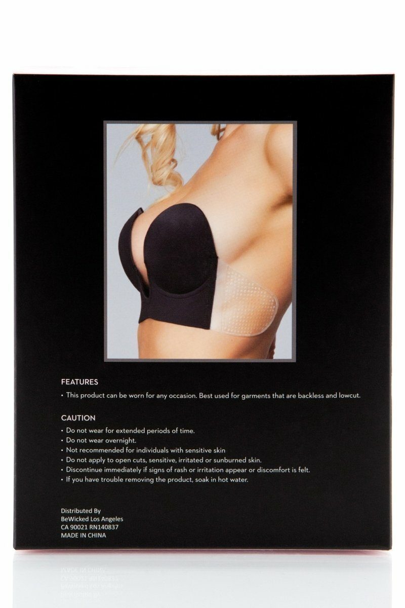  Deep V Silicone Bra