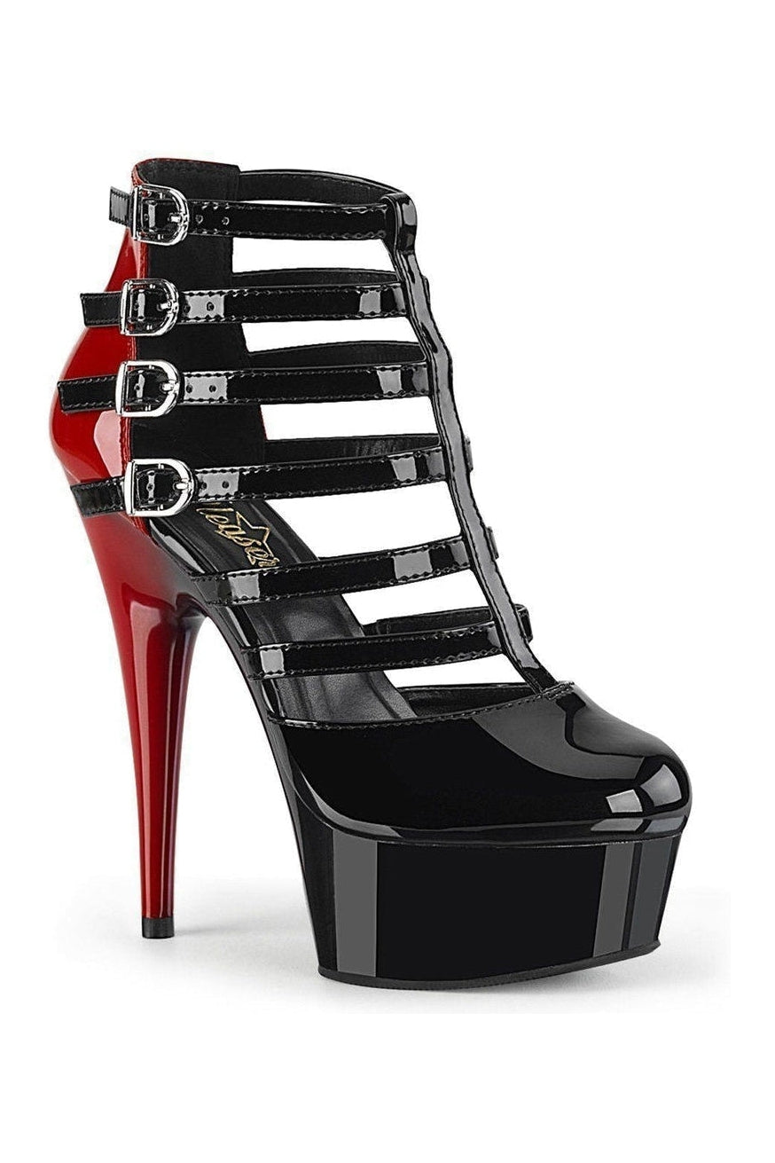 PLEASER DELIGHT-695 Exotic Boot | Black Patent