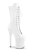 PLEASER FLAMINGO-1050 Exotic Boot | White Patent