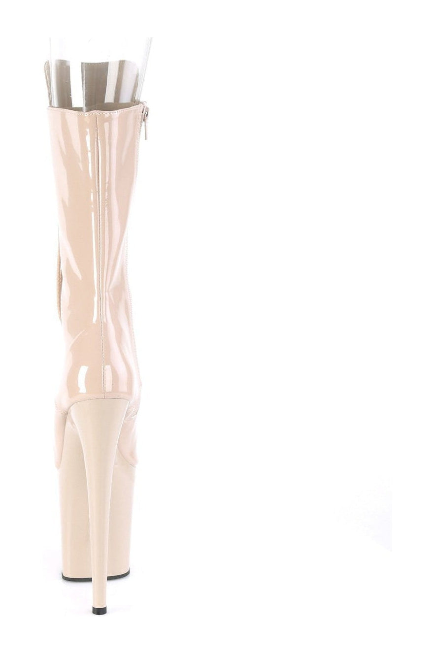 PLEASER FLAMINGO-1051 Exotic Boot | Nude Patent