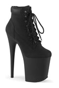 PLEASER FLAMINGO-800TL-02 Exotic Boot | Black Faux Leather