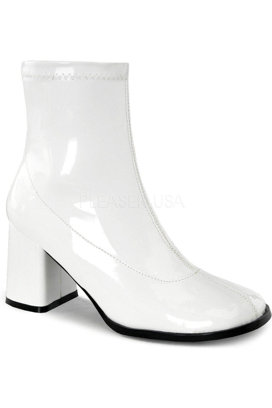  GOGO-150 Costume GoGo Boot | White Patent
