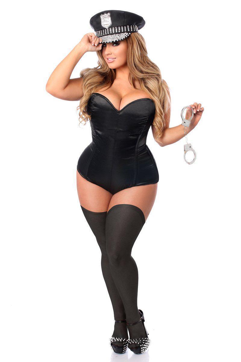  Lavish 3 PC Rhinestone Cop Costume