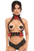  Plus Size Roses Double Strap Body Harness