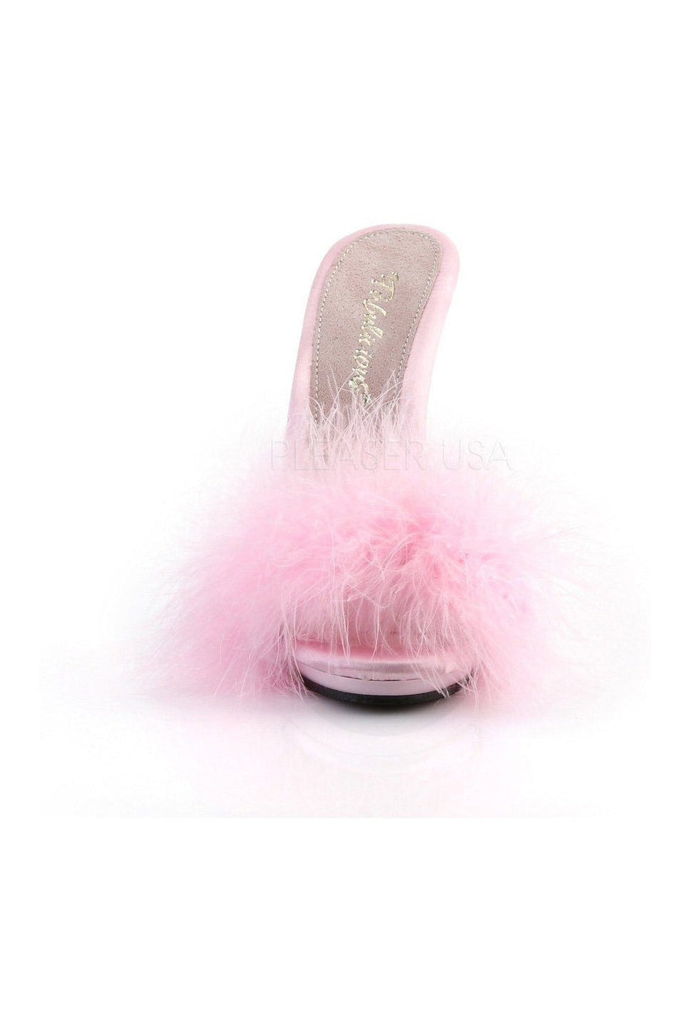  POISE-501F Slide | Pink Genuine Satin