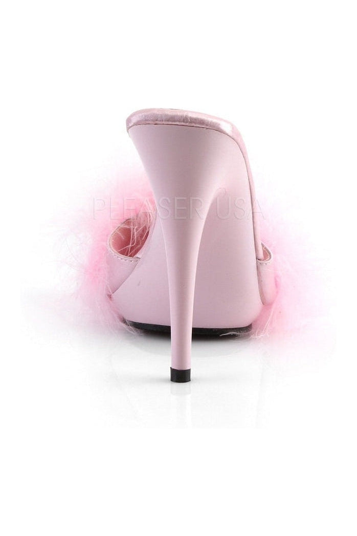  POISE-501F Slide | Pink Genuine Satin