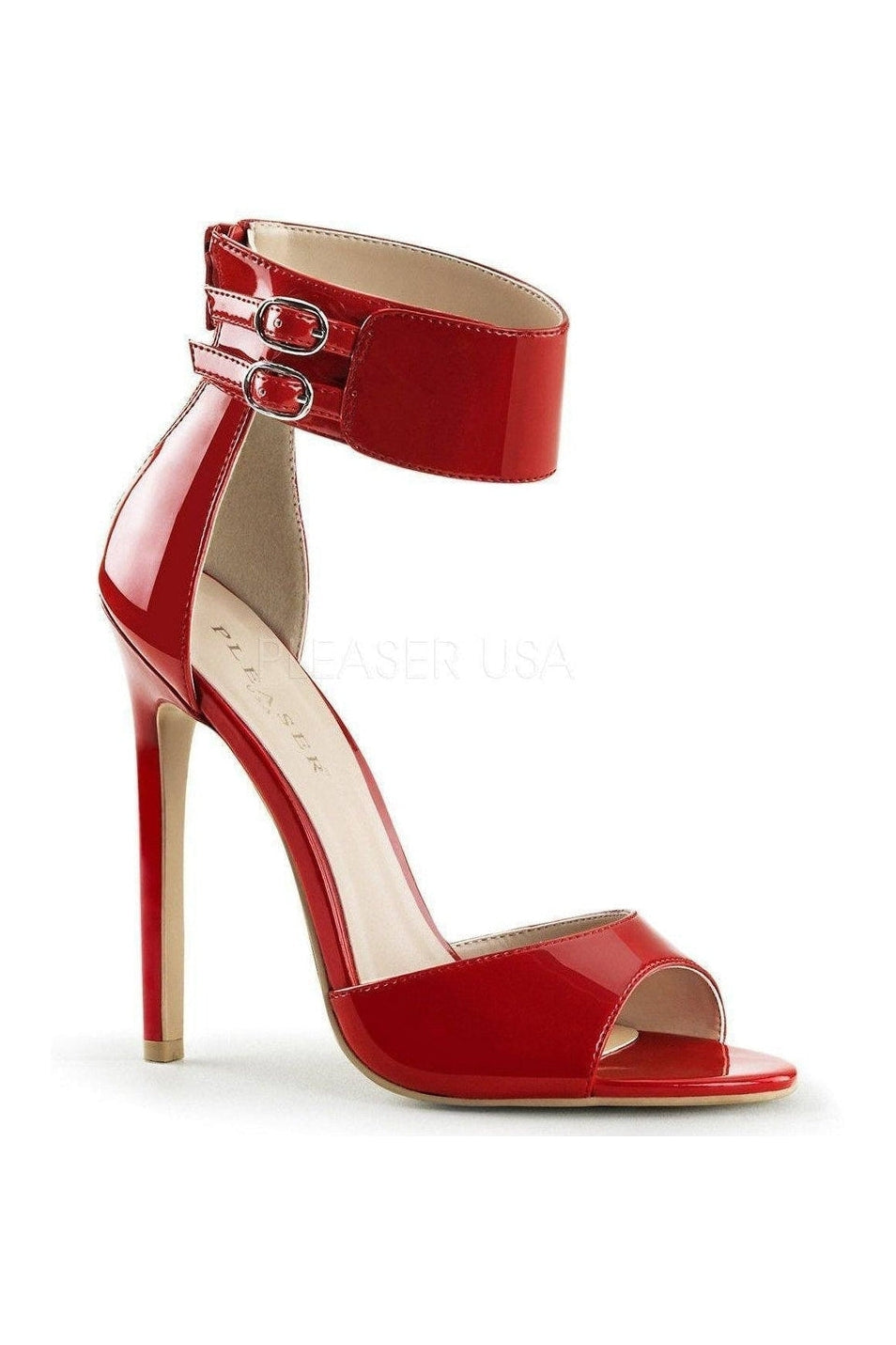 PLEASER SEXY-19 Sandal | Red Patent
