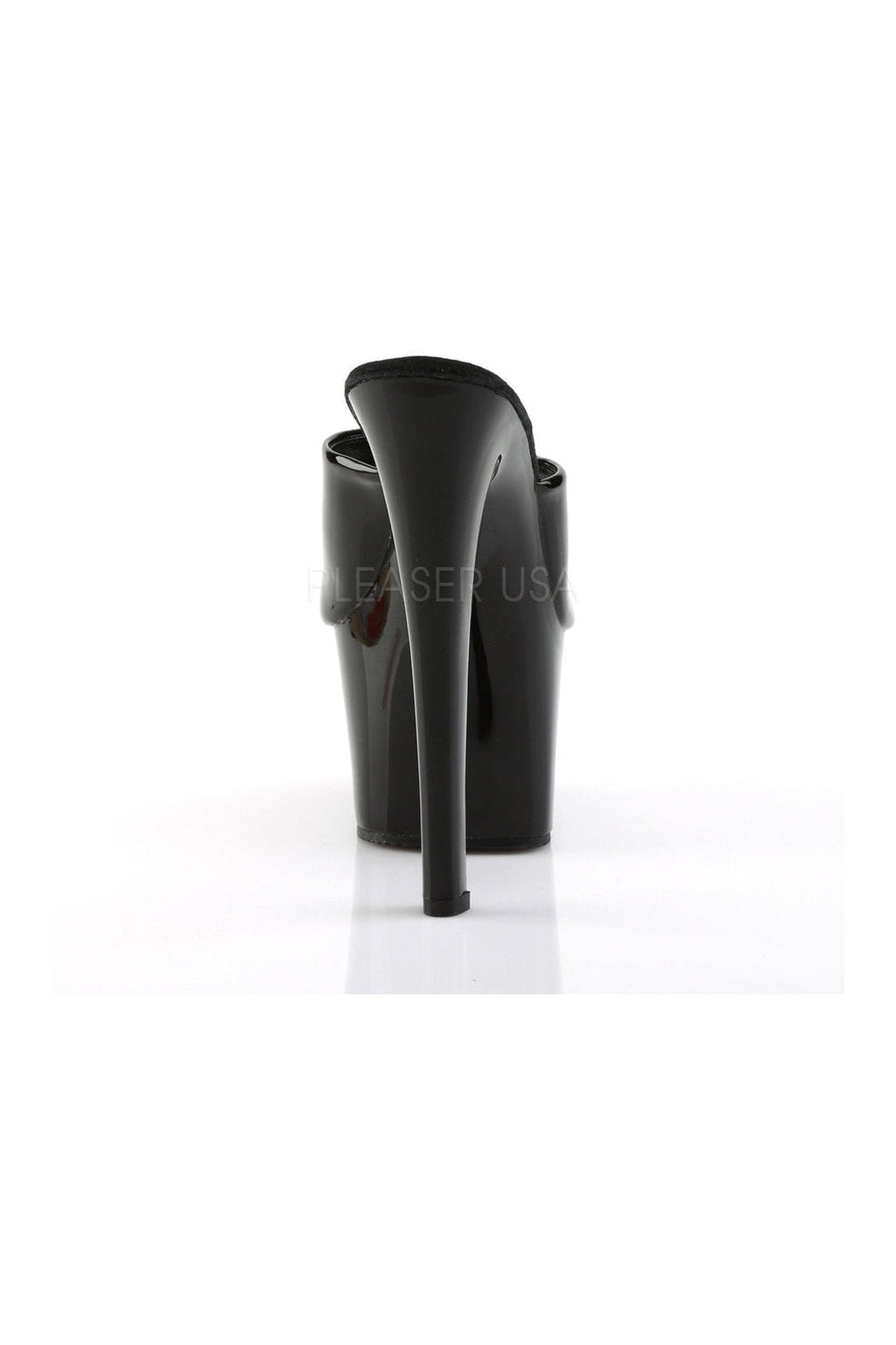 PLEASER SKY-301 Platform Sandal | Black Patent