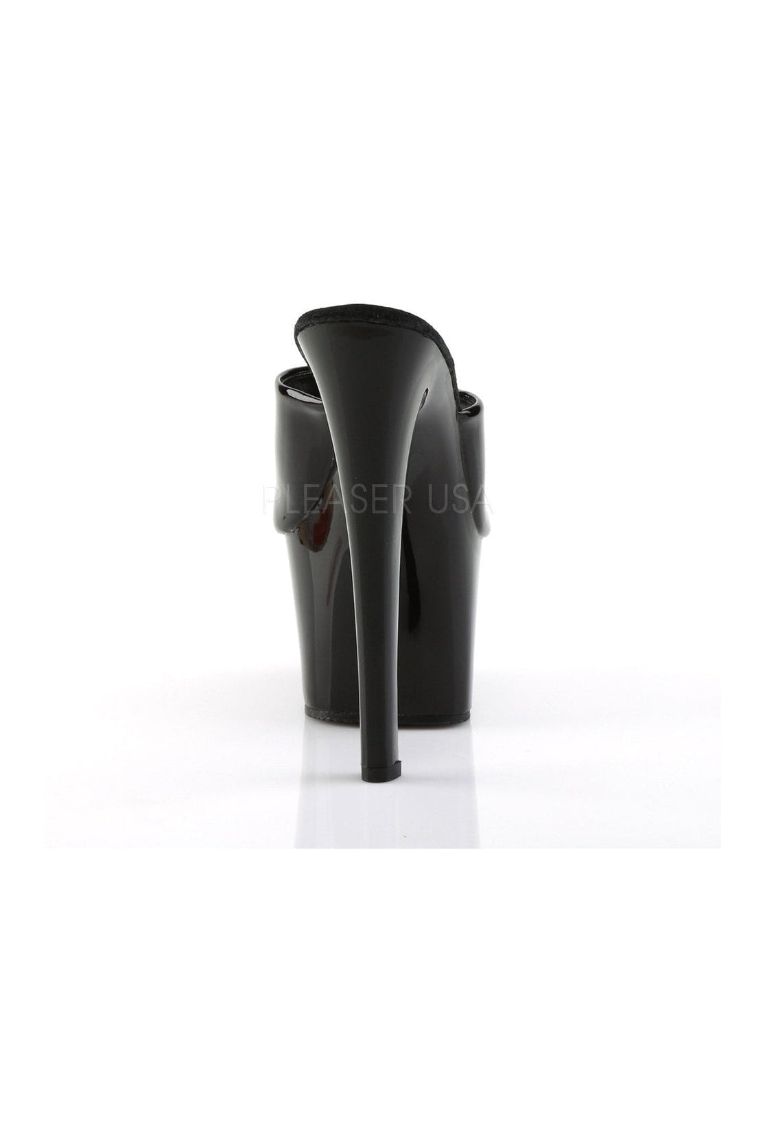 PLEASER SKY-301 Platform Sandal | Black Patent