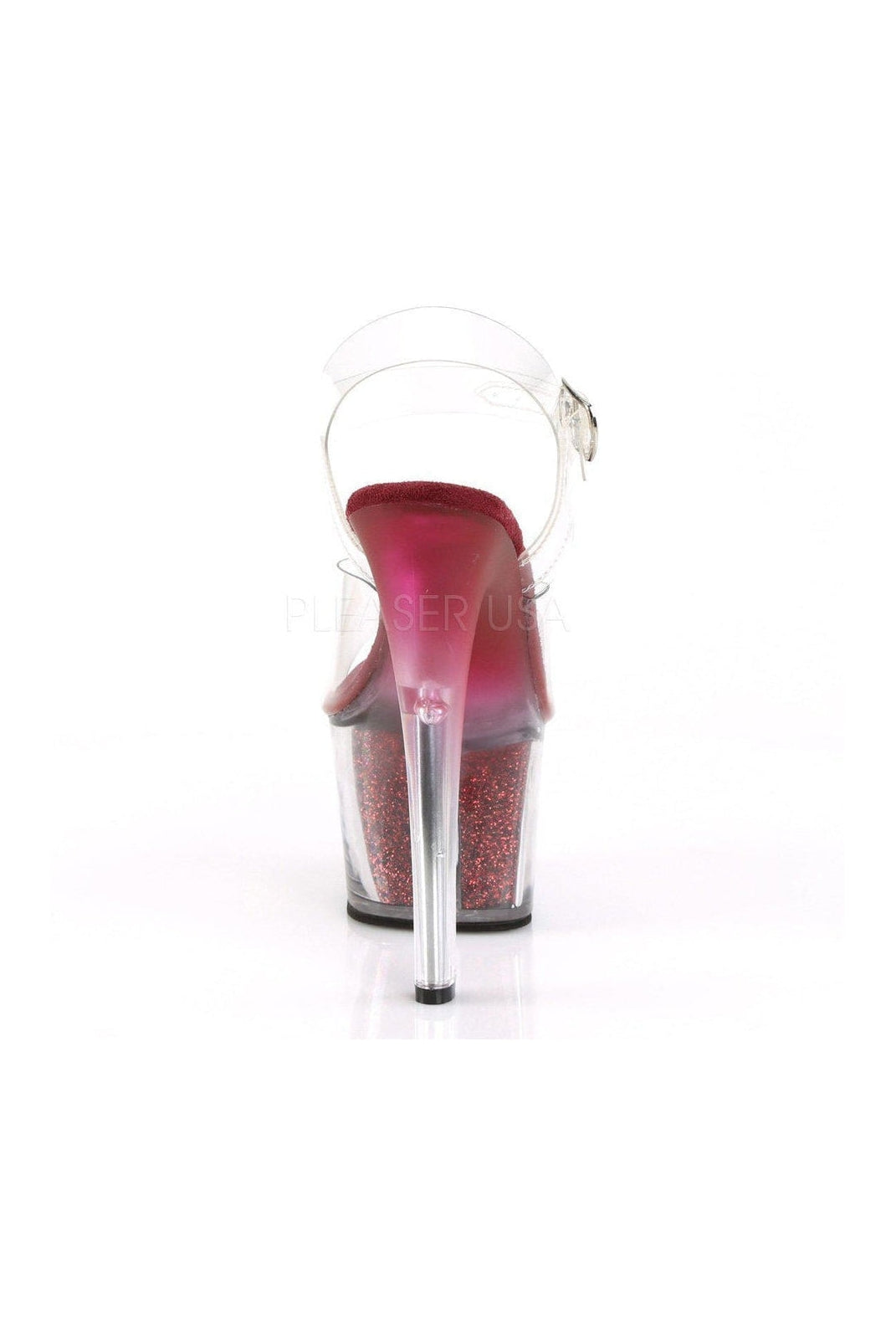 PLEASER SKY-308G-T Platform Sandal | Clear Vinyl