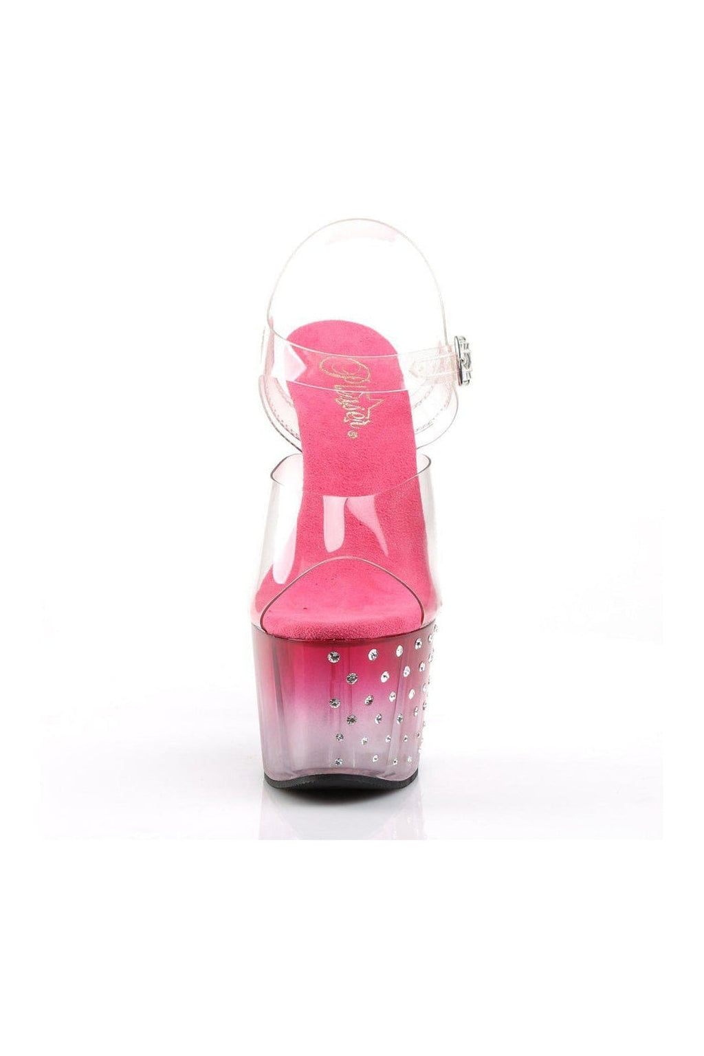 PLEASER STARDUST-708T Sandal | Clear Vinyl
