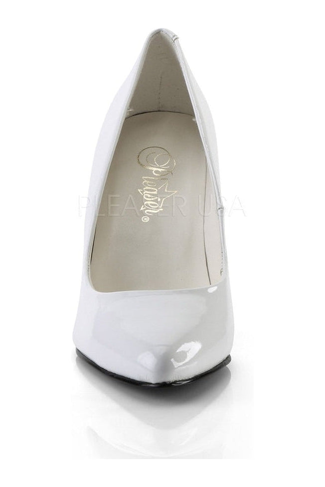 PLEASER VANITY-420 Pump | White Patent