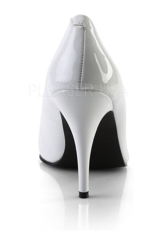 PLEASER VANITY-420 Pump | White Patent