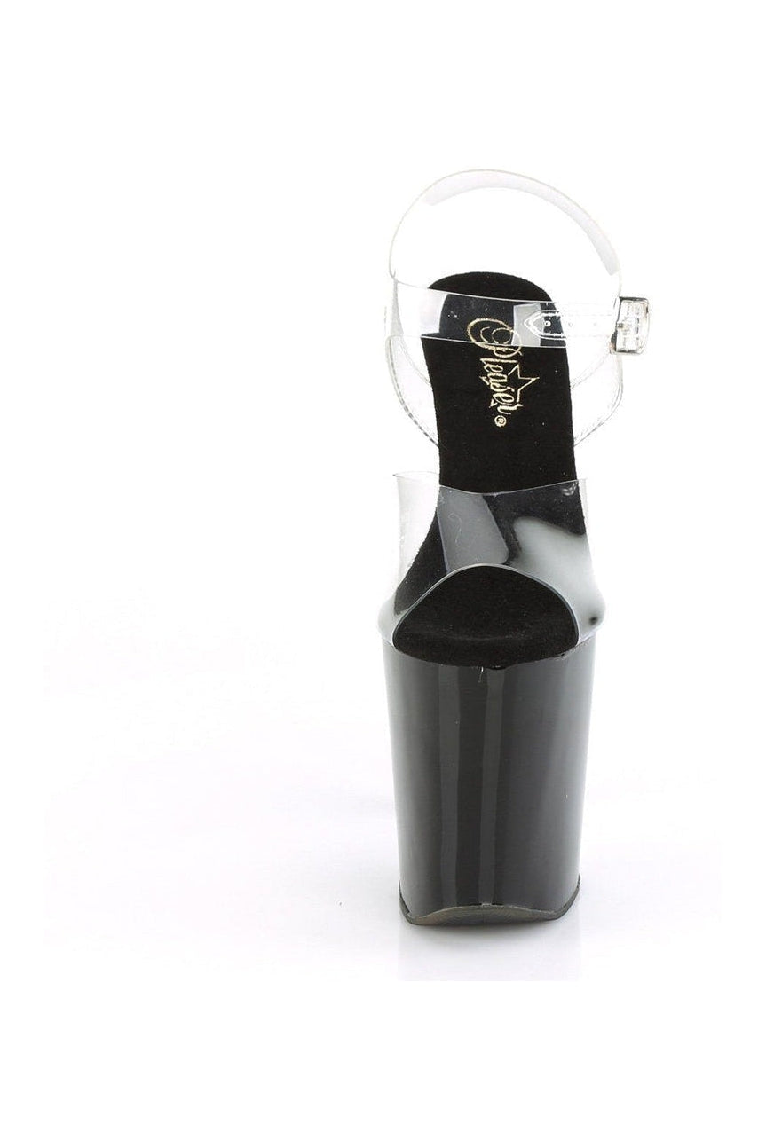 PLEASER XTREME-808CRS Exotic Sandal | Clear Vinyl