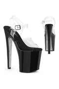 PLEASER XTREME-808CRS Exotic Sandal | Clear Vinyl